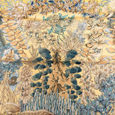 エルメス カレ90 L'Ile Deserte 無人島 スカーフ イエロー ブルー マルチカラー シルク レディース HERMES 【中古】